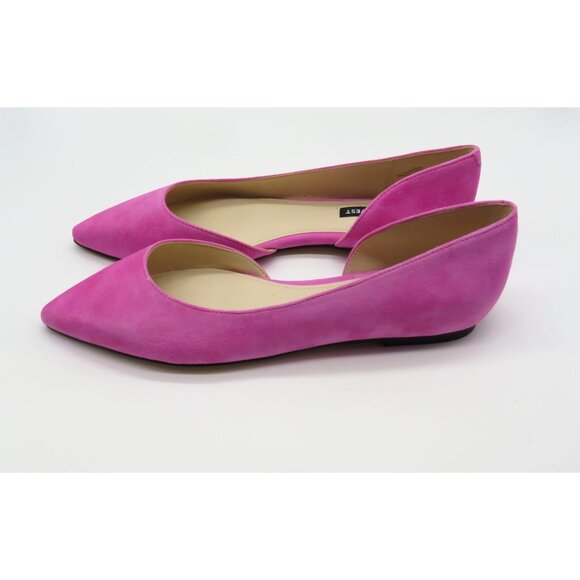 Nine West Pink Suede Pointed Toe Flats Women's Size 6.5 NEW - Picture 5 of 7
